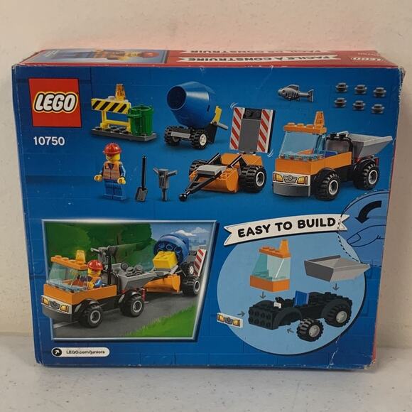 LEGO Juniors 10750 City Road Repair Truck - RETIRED - Picture 2 of 5